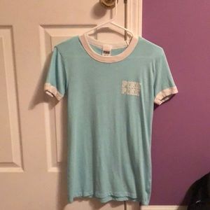 pink short sleeve shirt